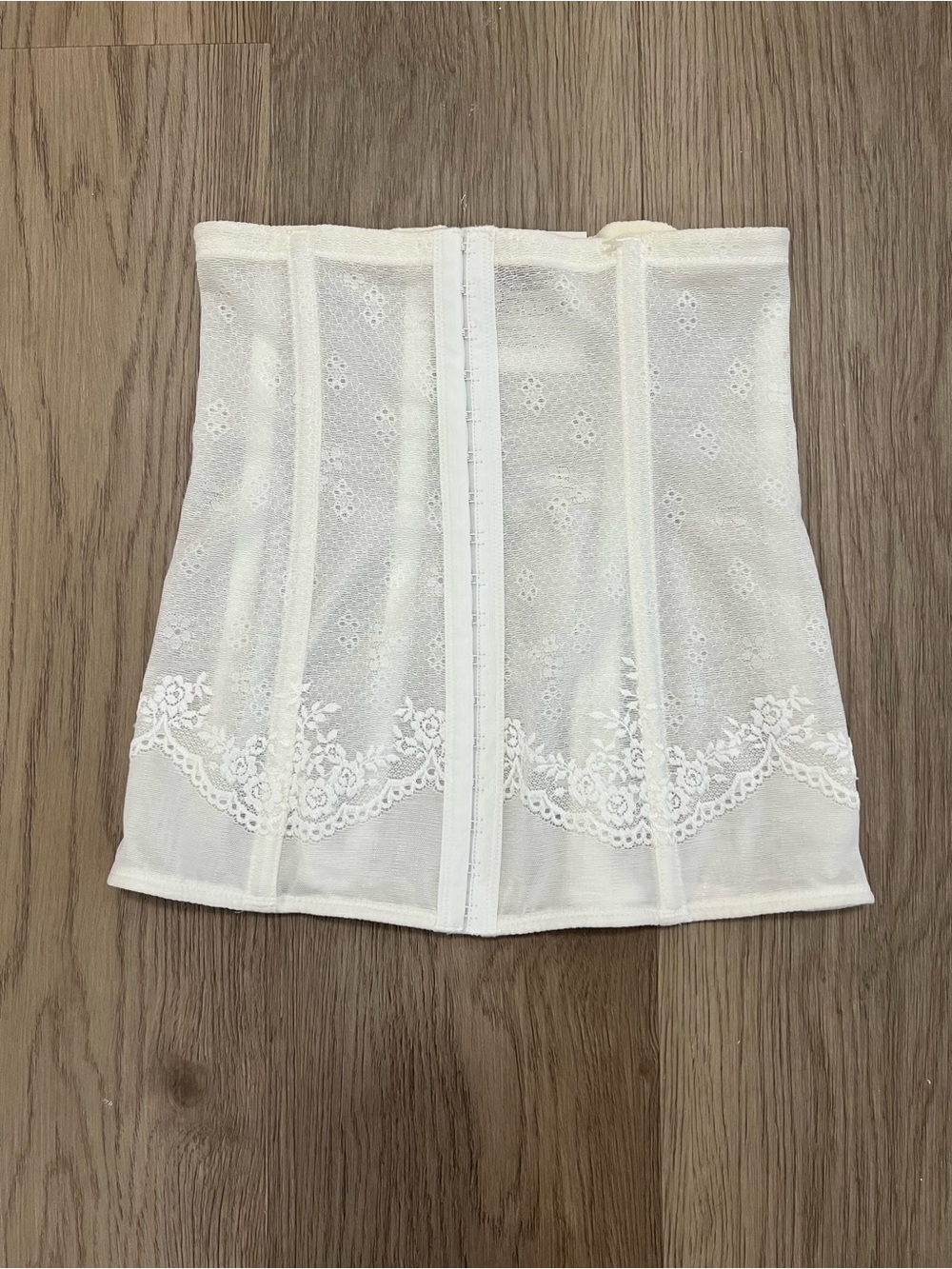 Wacoal Embrace Lace Waist Cincher Corset Shapewear White OS Style 802091
